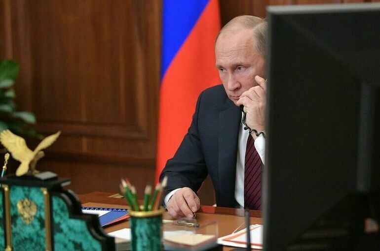 Телефонный разговор Путина и Шольца продлился час Телефонный разговор Путина и Шольца продлился час
