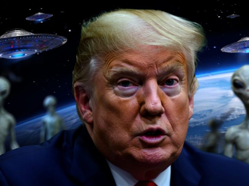 Трамп — повелитель Галактики: президент США опубликовал фото с пришельцем Трамп — повелитель Галактики: президент США опубликовал фото с пришельцем и космической войной