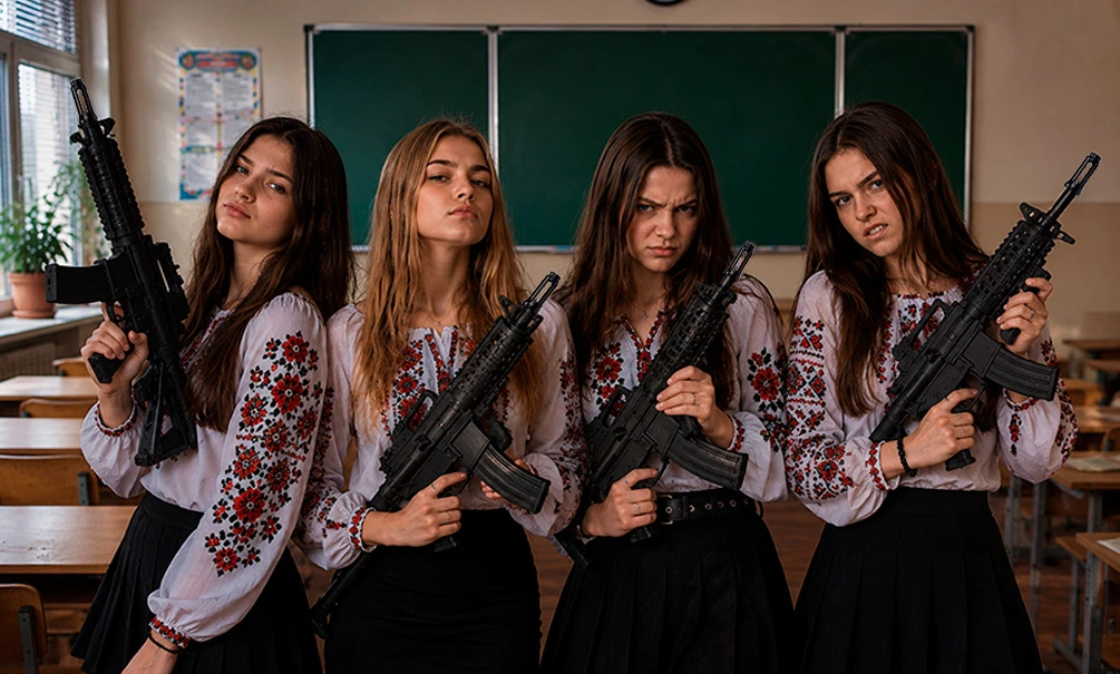 «Русские хуже животных»: украинских школьниц готовят на роль зомби-солдат
